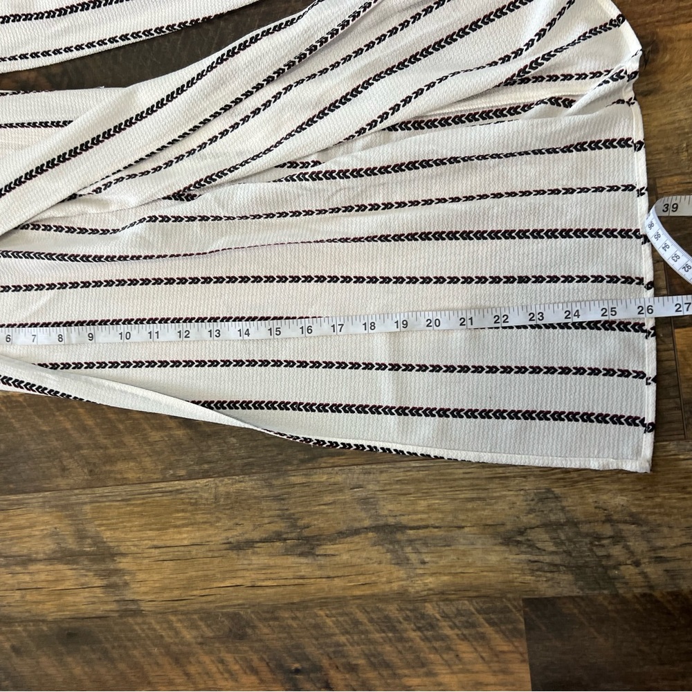 One Clothing Heart La Ivory Black Striped Jumpsuit - Picture 10 of 11